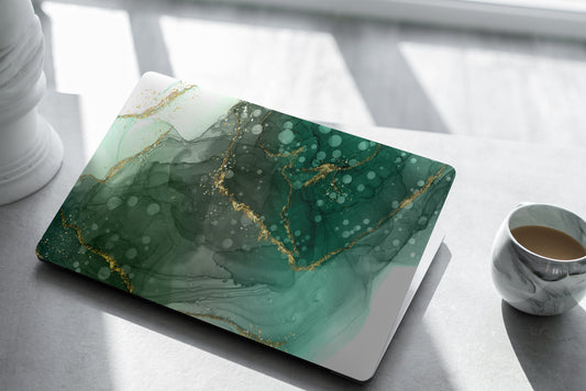 Green Watercolor Laptop Skin, Laptop Cover, Laptop Skins, Removable Laptop Skins, Laptop Decal, Customized Laptop Skin, Laptop Stickers 329
