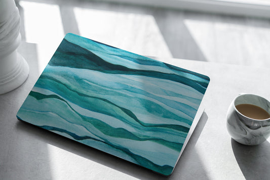 Watercolor Waves Laptop Skin, Laptop Cover, Laptop Skins, Removable Laptop Skins, Laptop Decal, Customized Laptop Skin, Laptop Stickers 330