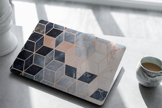 Geometric Marble Laptop Skin, Laptop Cover, Laptop Skins, Removable Laptop Skins, Laptop Decal, Customized Laptop Skin, Laptop Stickers 353