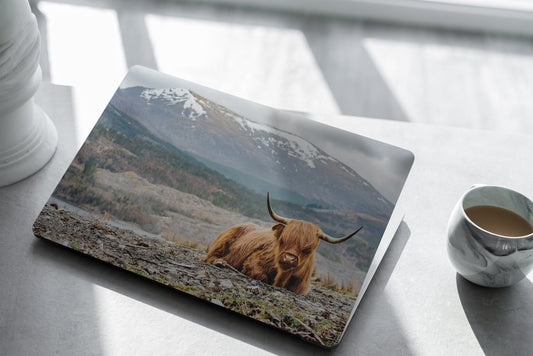 Highland Cow Laptop Skin, Laptop Cover, Laptop Skins, Removable Laptop Skins, Laptop Decal, Customized Laptop Skin, Laptop Stickers 375