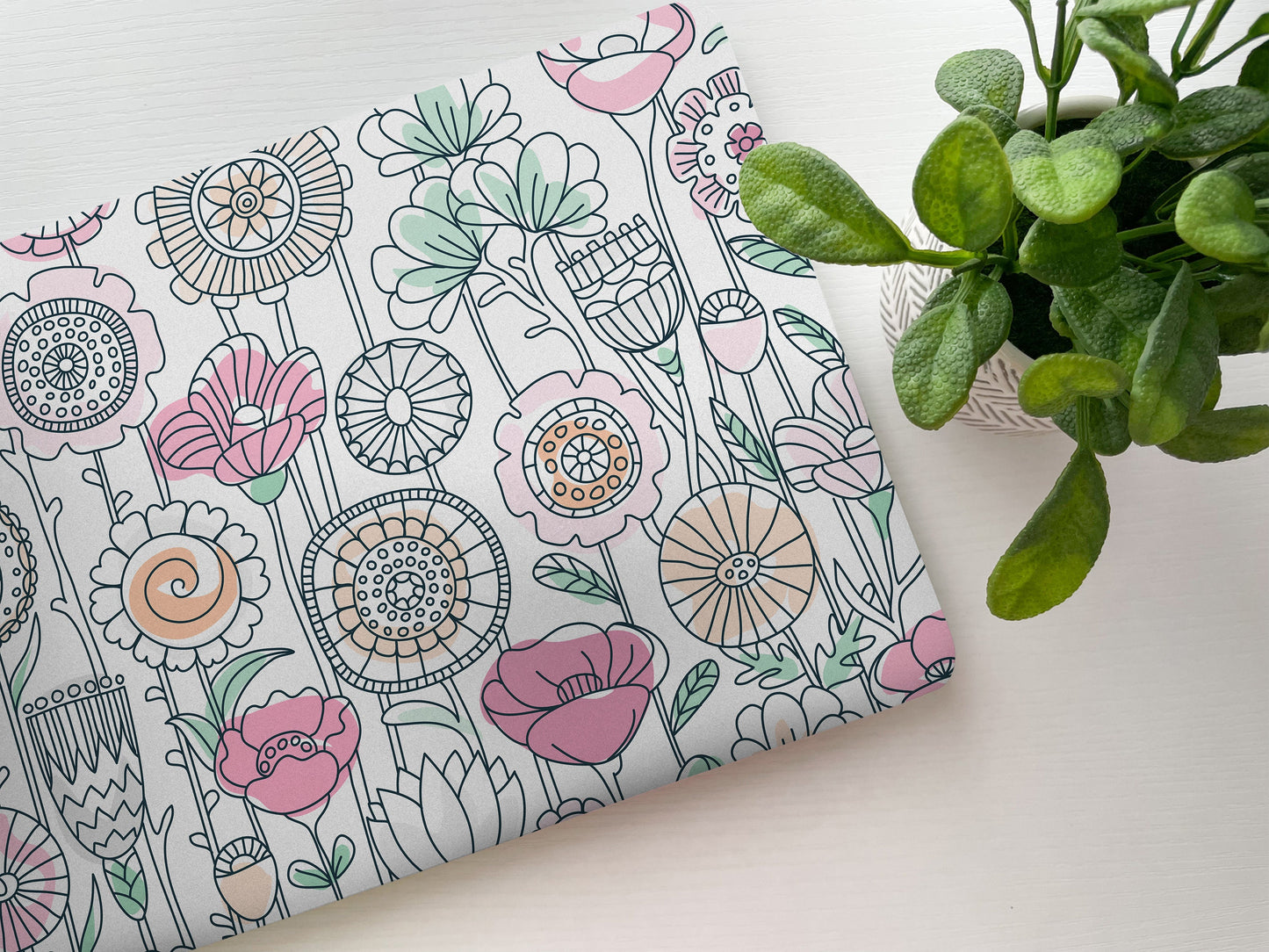 Colorful Flower Laptop Skin, Laptop Cover, Laptop Skins, Removable Laptop Skins, Laptop Decal, Customized Laptop Skin, Laptop Stickers 207