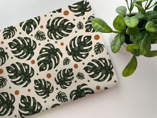 Monstera Leaf Laptop Skin, Laptop Cover, Laptop Skins, Removable Laptop Skins, Laptop Decal, Customized Laptop Skin, Laptop Stickers 248