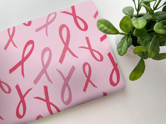 Pink Ribbon Laptop Skin, Laptop Cover, Laptop Skins, Removable Laptop Skins, Laptop Decal, Customized Laptop Skin, Laptop Stickers 254