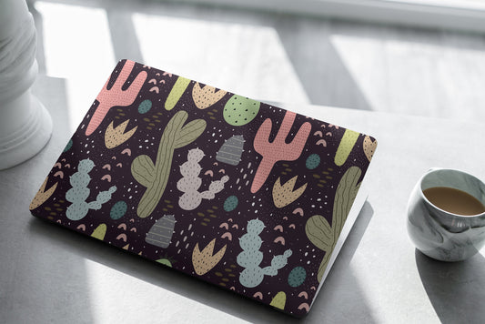 Colorful Cactus Laptop Skin, Laptop Cover, Laptop Skins, Removable Laptop Skins, Laptop Decal, Customized Laptop Skin, Laptop Stickers 288
