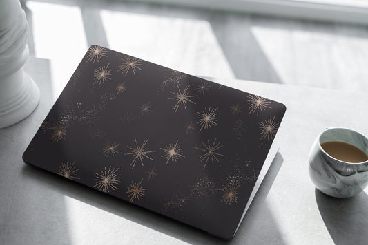 Golden Stars Laptop Skin, Laptop Cover, Laptop Skins, Removable Laptop Skins, Laptop Decal, Customized Laptop Skin, Laptop Stickers 291