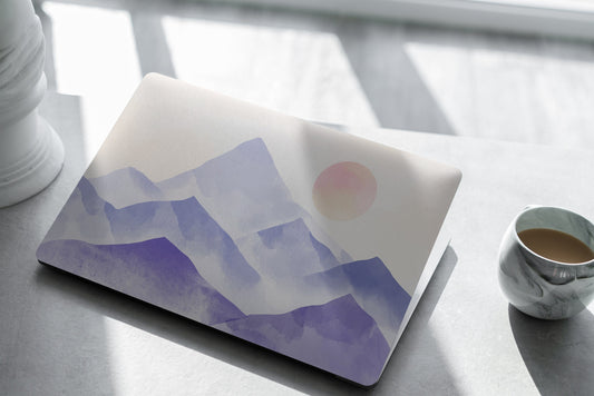 Purple Mountains Laptop Skin, Laptop Cover, Laptop Skins, Removable Laptop Skins, Laptop Decal, Customized Laptop Skin, Laptop Stickers 335