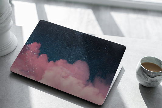 Pink Clouds Laptop Skin, Laptop Cover, Laptop Skins, Removable Laptop Skins, Laptop Decal, Customized Laptop Skin, Laptop Stickers 336