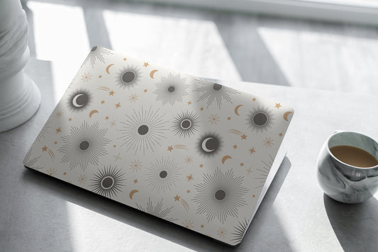 Sun and Moon Laptop Skin, Laptop Cover, Laptop Skins, Removable Laptop Skins, Laptop Decal, Customized Laptop Skin, Laptop Stickers 337