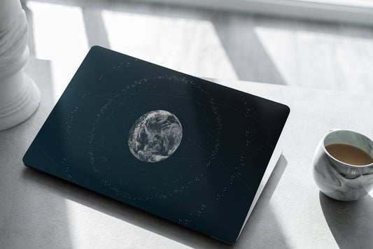 Solar System Moon Laptop Skin, Laptop Cover, Laptop Skins, Removable Laptop Skins, Laptop Decal, Customized Laptop Skin, Laptop Stickers 354