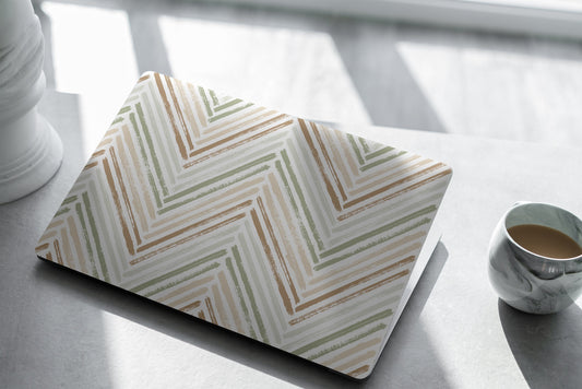 Neutral Chevron Laptop Skin, Laptop Cover, Laptop Skins, Removable Laptop Skins, Laptop Decal, Customized Laptop Skin, Laptop Stickers 391