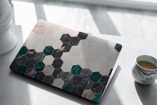 Geometric Marble Laptop Skin, Laptop Cover, Laptop Skins, Removable Laptop Skins, Laptop Decal, Customized Laptop Skin, Laptop Stickers 366