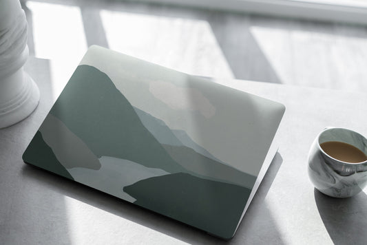 Abstract Mountain Laptop Skin, Laptop Cover, Laptop Skins, Removable Laptop Skins, Laptop Decal, Customized Laptop Skin, Laptop Stickers 370