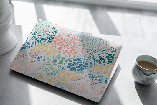 Abstract Garden Laptop Skin, Laptop Cover, Laptop Skins, Removable Laptop Skins, Laptop Decal, Customized Laptop Skin, Laptop Stickers 379